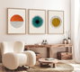 Wallity Huhu12 Pintura Decorativa en MDF con Marco (3 Piezas) 50 x 70 cm